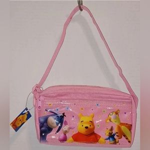 Winnie The Pooh Tigger Piglet Eeyore Disney Pouch Makeup Shoulder Bag Pu…